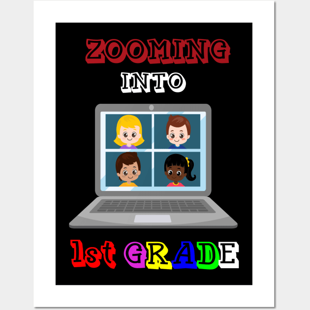 Zooming Into 1st grade - Back to School Wall Art by BB Funny Store